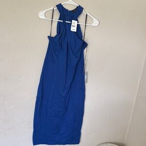 Felicity & Coco Cobalt Blue, Keyhole Top, Sleeveless Midi Dress